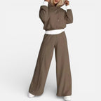 Damen Zweiteiliges Freizeitset mit Kapuzenpullover und Jogginghose