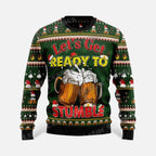 Weihnachtspullover Herren mit Humorvollem Partyprint