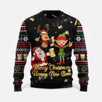 Weihnachtspullover Herren mit Humorvollem Partyprint