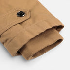 Herren Winterjacke mit Stehkragen und Knopfverschluss