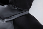 Herren Hybrid-Daunenjacke mit Kapuze und Frottee-Ärmeln – Steppjacke mit Samtfutter, Herbst Winter