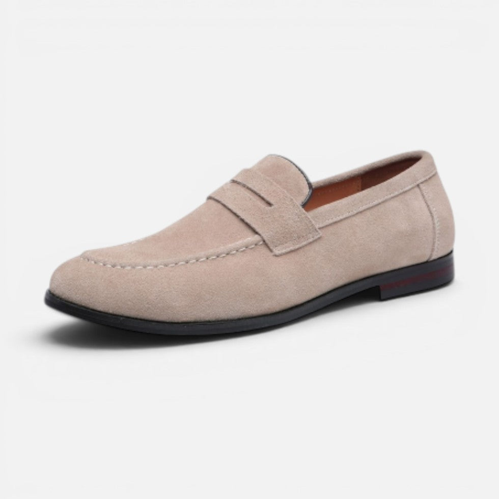 Penny Suede Old Money Loafer til mænd afslappet stil