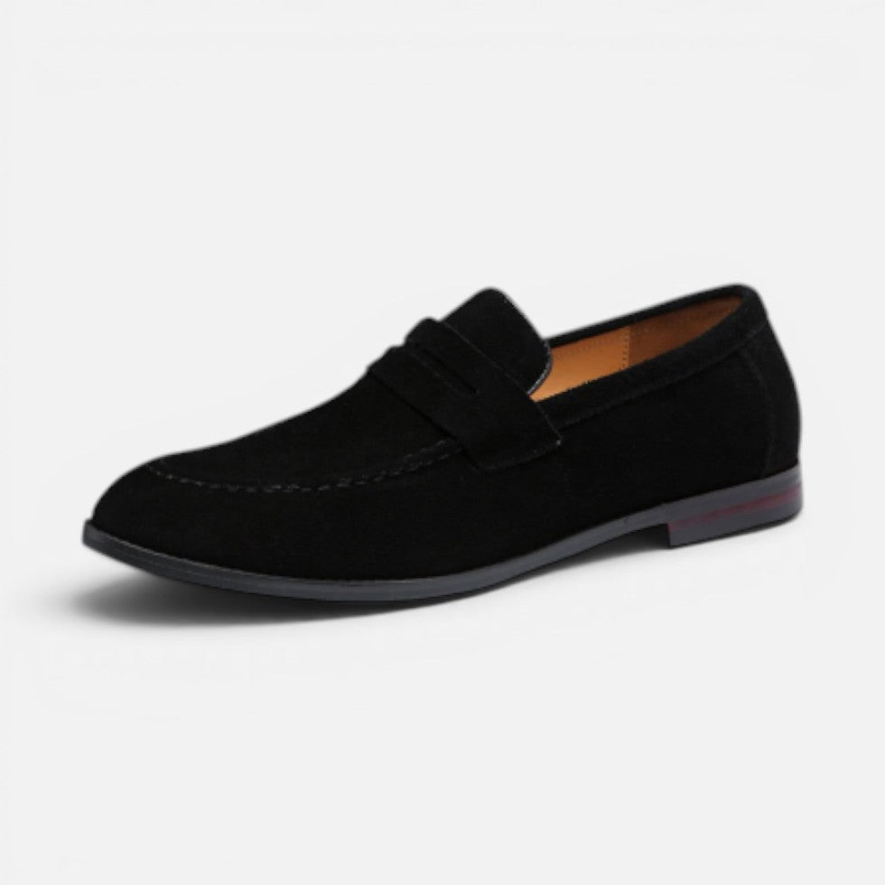 Penny Suede Old Money Loafer til mænd afslappet stil