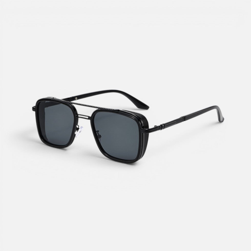 Square Sunglasses, Metal Frame, Gradient Lenses