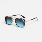 Square Sunglasses, Metal Frame, Gradient Lenses