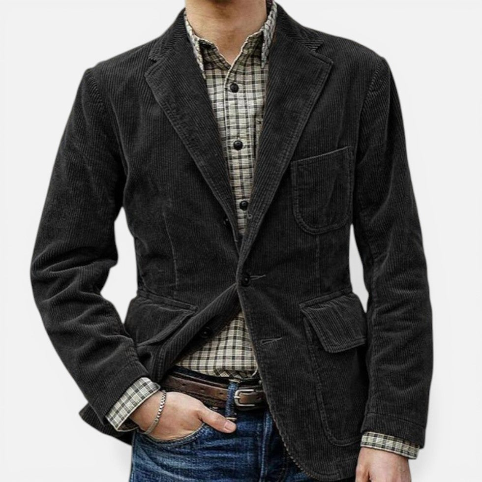 Cordjacke Herren im modernen Slim-Fit Stil