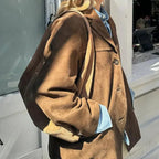 Damen Oversize Blazer aus weichem Stoff