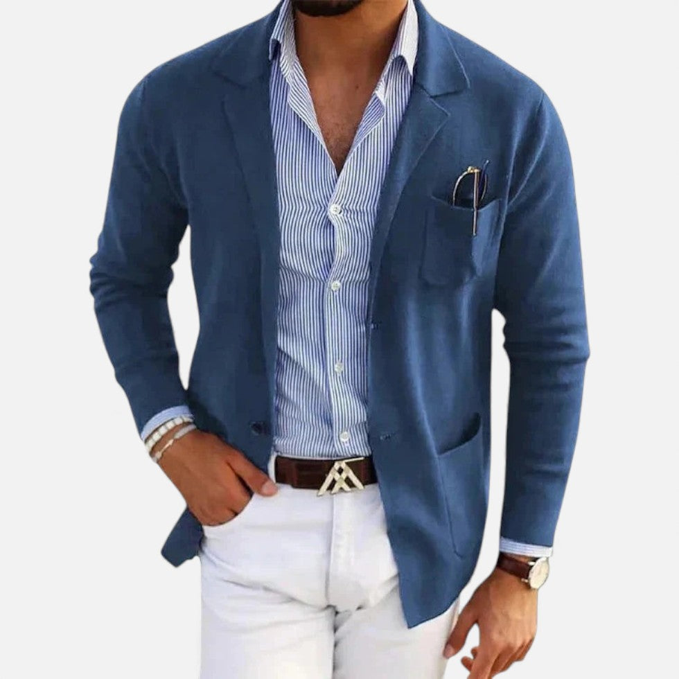 Herren Strickblazer mit Casual Passform
