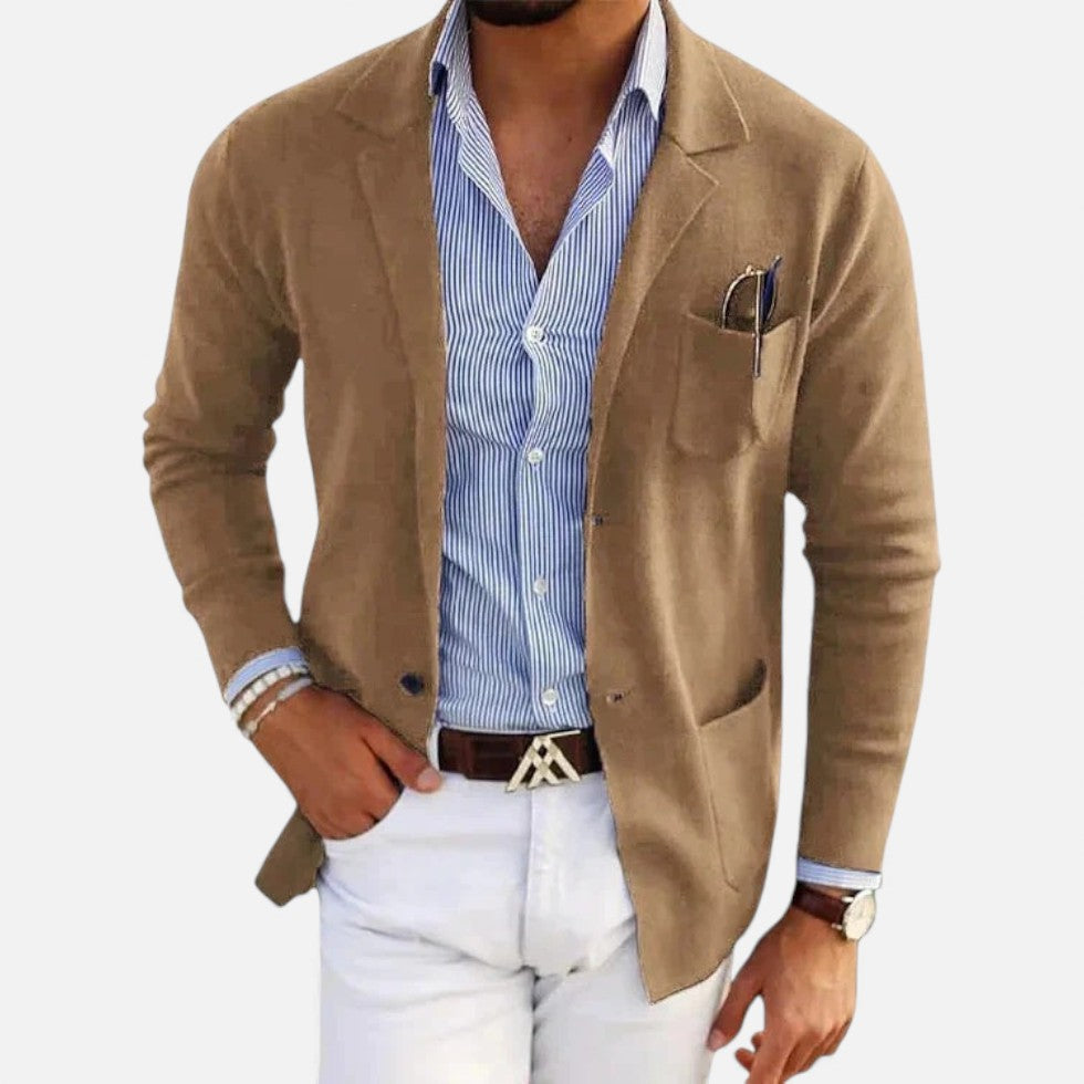 Herren Strickblazer mit Casual Passform