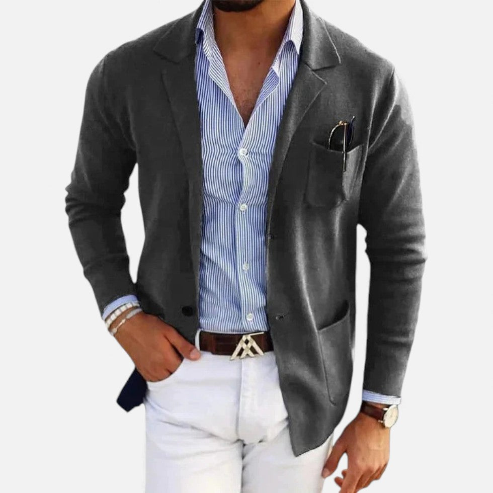 Herren Strickblazer mit Casual Passform