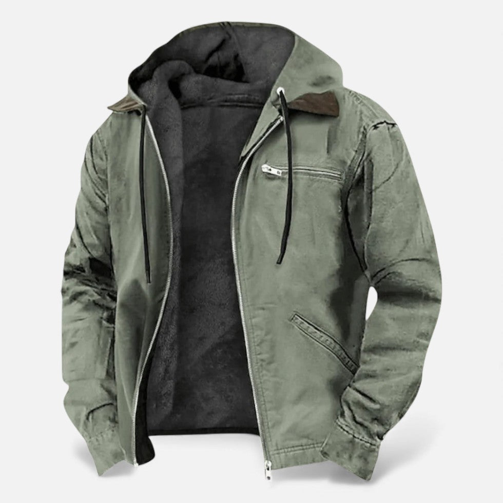 Herren Gefütterte Kapuzenjacke