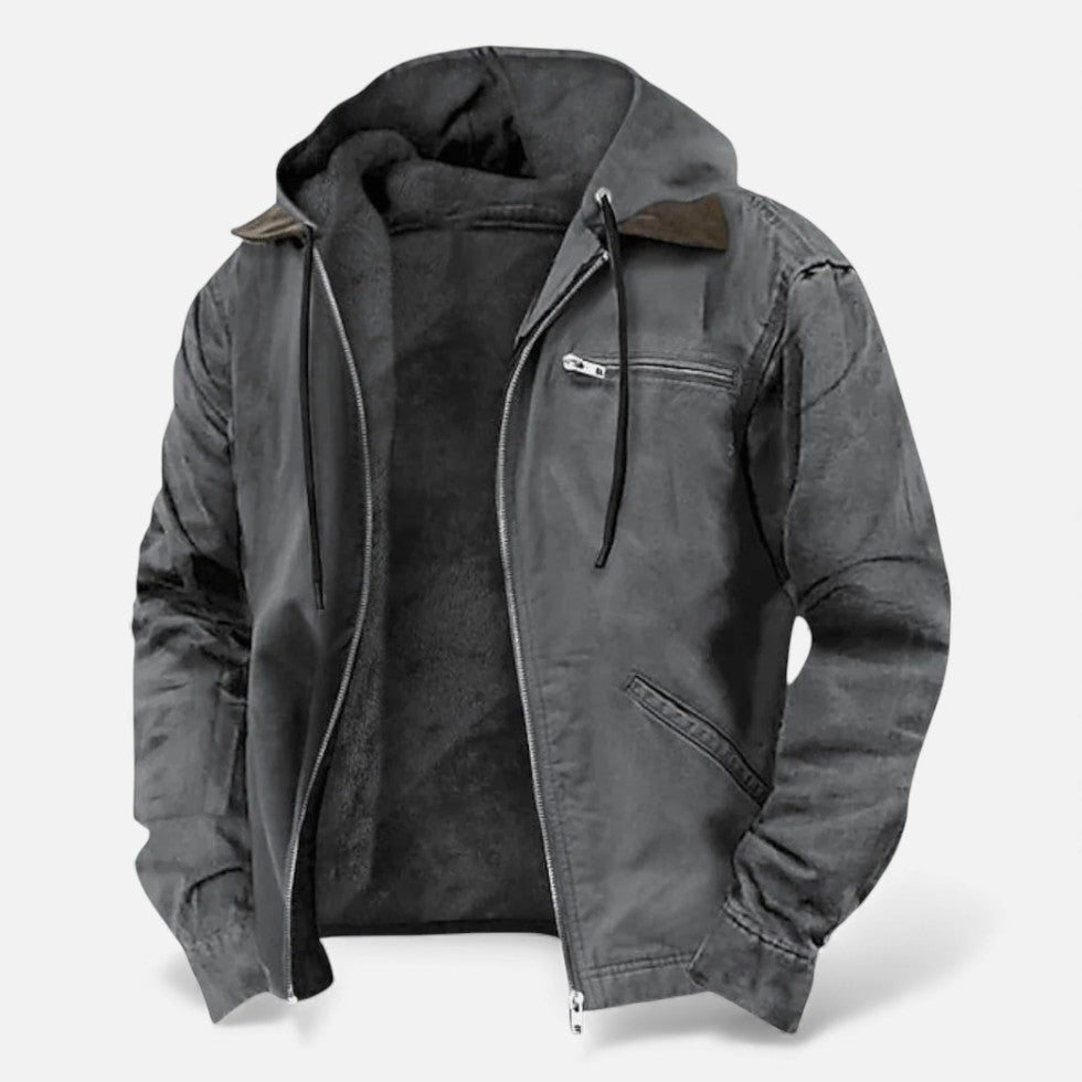 Herren Gefütterte Kapuzenjacke