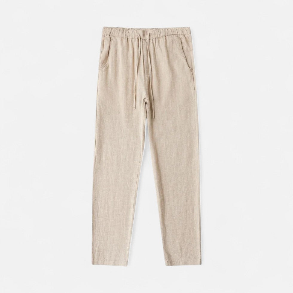 Herren Regular Fit Leinenhose Old Money Stil Hose