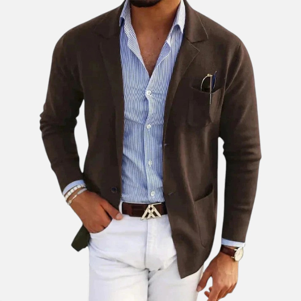 Herren Strickblazer mit Casual Passform