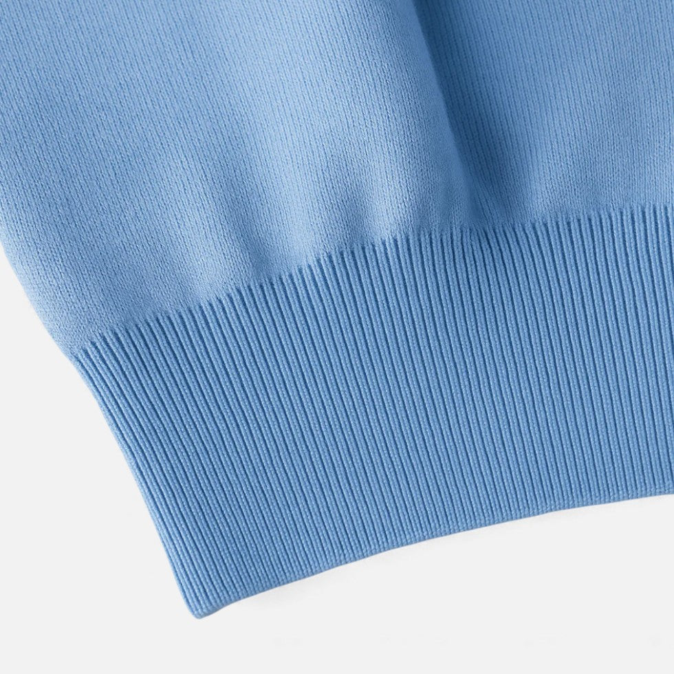 Feinstrick Pullover mit Hemdkragen Look für Herren