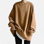 Lockeres Sweatshirt mit Rundhalsausschnitt