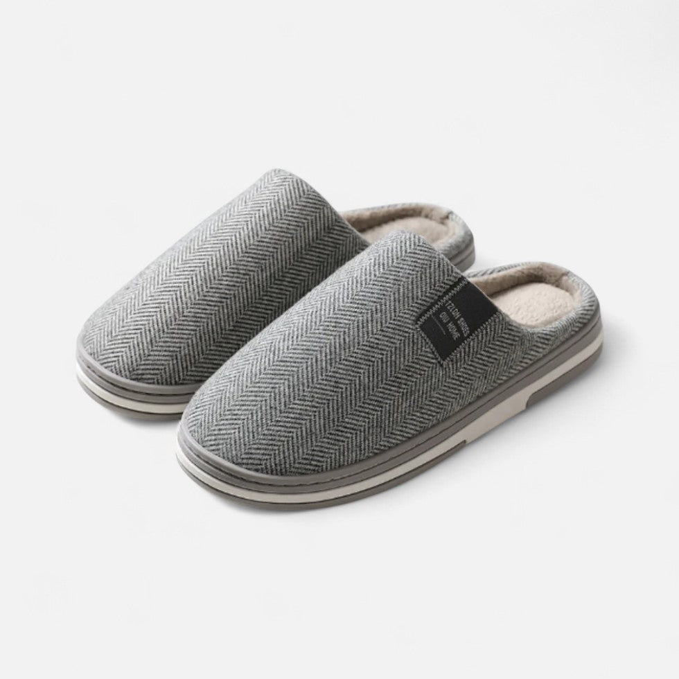 Padded slippers with soft insole