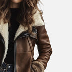 Damen Lammfellmantel mit Warmfutter