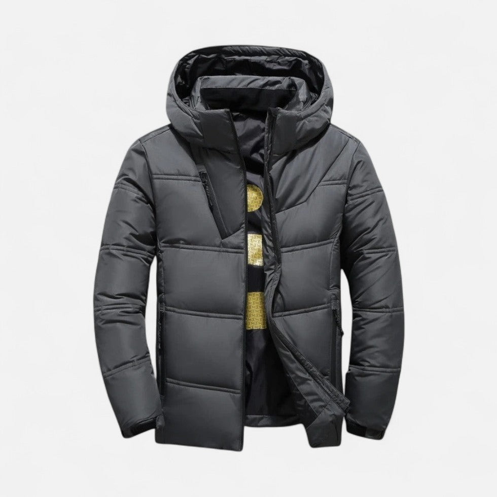 Gefütterte Winterjacke mit Kapuze