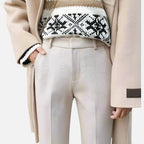 Wollhose mit geradem Schnitt