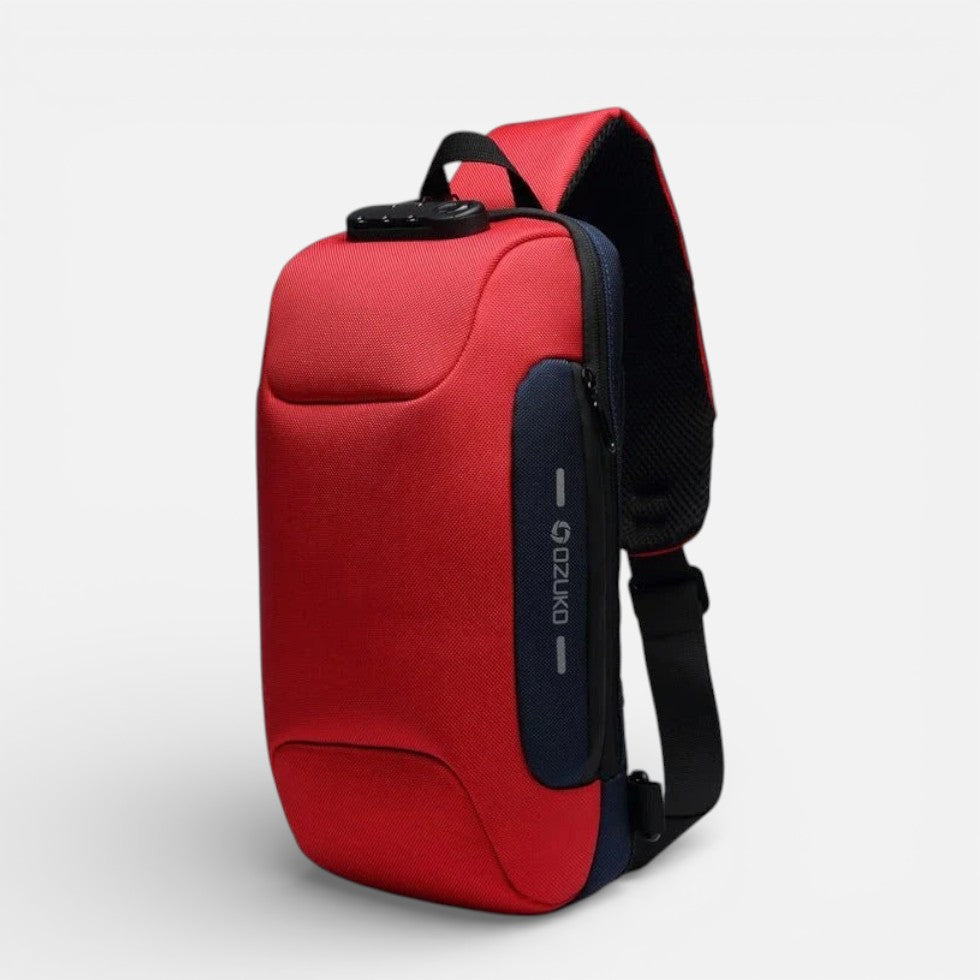 Kompakte Umhängetasche mit Einzelfach und Schultergurt