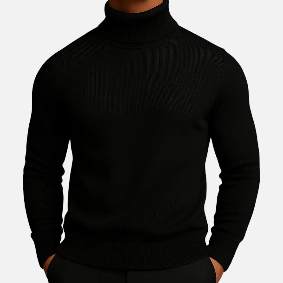 Herren Rollkragenpullover aus Wolle