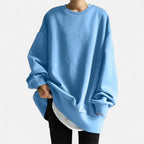 Lockeres Sweatshirt mit Rundhalsausschnitt