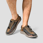 Braided summer sandals for men