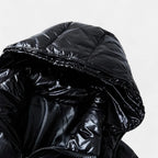 Steppjacke mit Kapuze und Reißverschluss für Herren