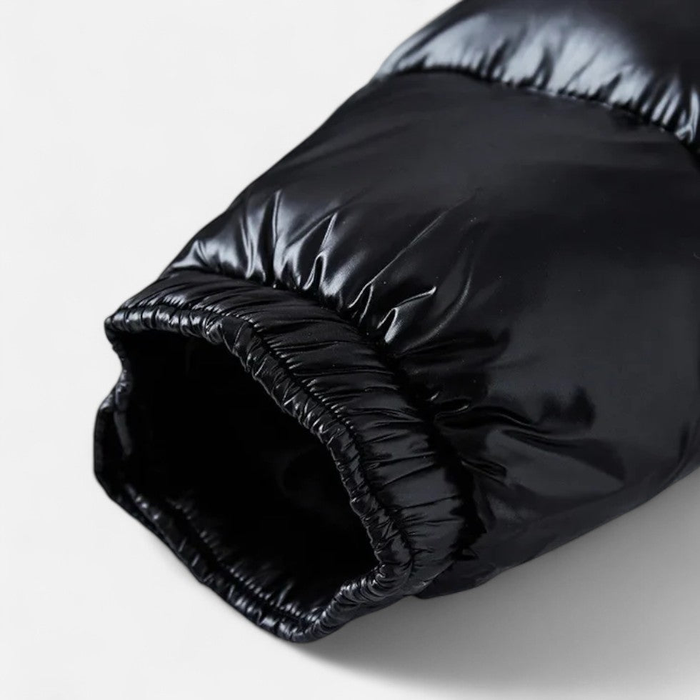 Steppjacke mit Kapuze und Reißverschluss für Herren