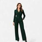 Eleganter Damen Jumpsuit mit Anzugkragen