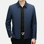 Lightweight business jacket with zipper for men