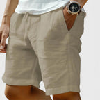 Leinenshorts Locker Geschnitten Mit Taschen