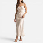 Silk Luxury Nightgown Schlafkleid mit Spaghettiträgern