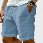 Leinenshorts Locker Geschnitten Mit Taschen