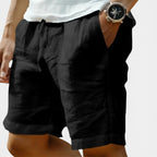 Leinenshorts Locker Geschnitten Mit Taschen