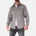 Overshirt skjortejakke med brystlommer