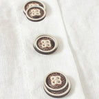 Leichte Bluse mit Knopfleiste und Rundhalsausschnitt für Damen