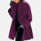 Eleganter Oversize Mantel mit weitem Kragen