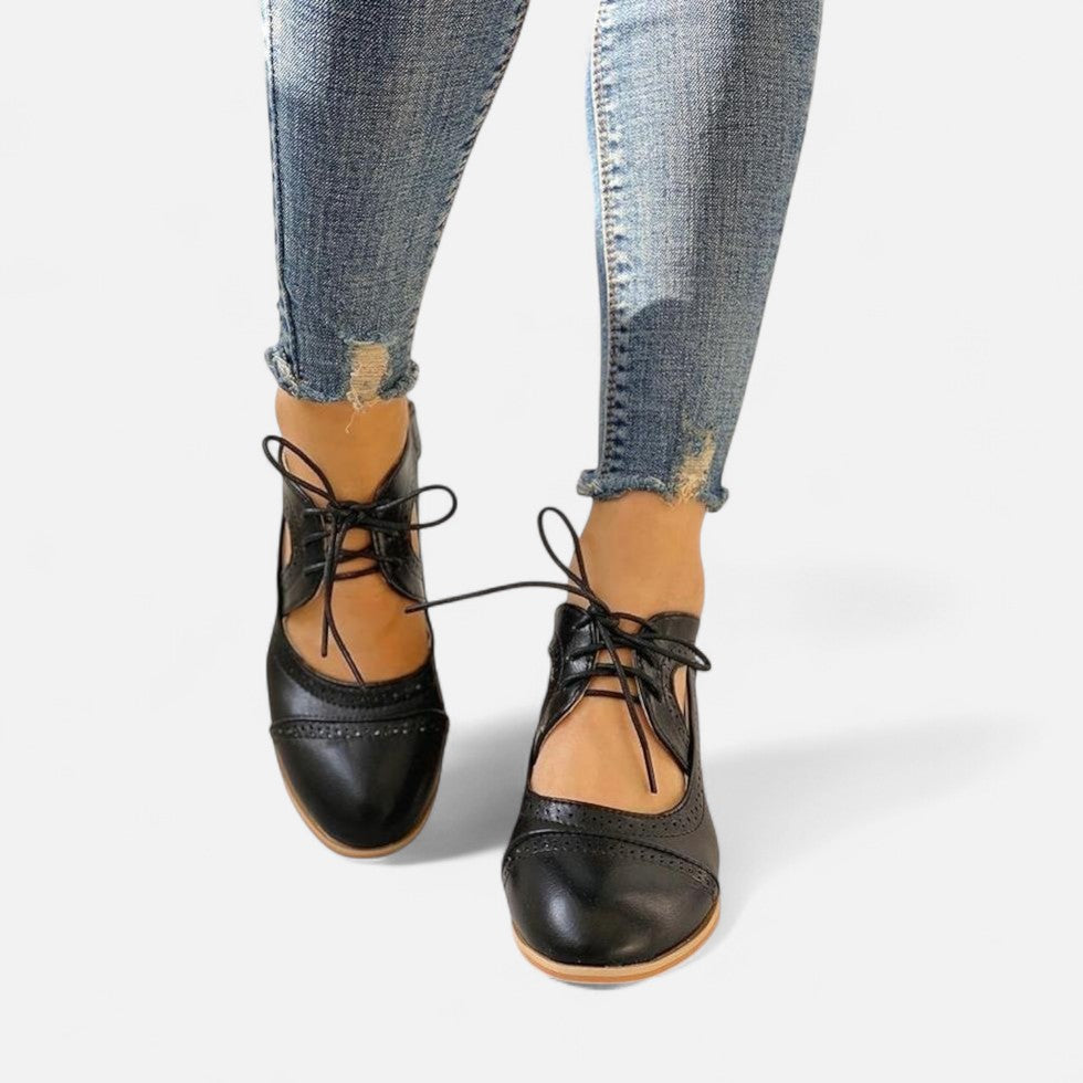 Damen Schnürpumps mit Blockabsatz