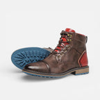 Herren Leder Stiefeletten mit Schnürung