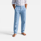 Leinenhose Lockerer Schnitt Mit Kordelzug Taschen