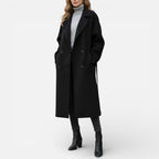 Damen Mantel mit Reverskragen und Knopfleiste