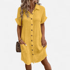 Leichtes Hemdkleid mit Knopfleiste für Damen