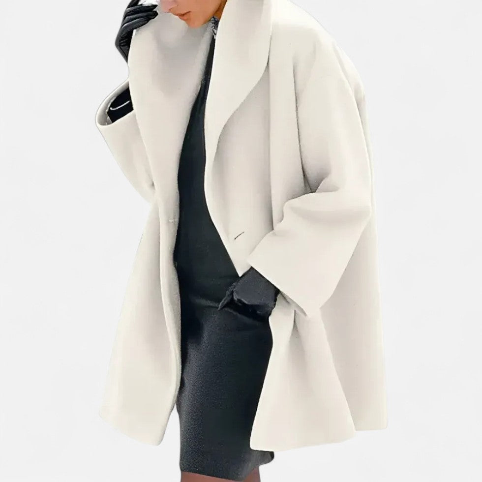 Eleganter Oversize Mantel mit weitem Kragen