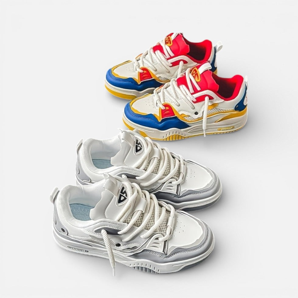 Herren Sneaker mit Schnürung und profilierter Sohle