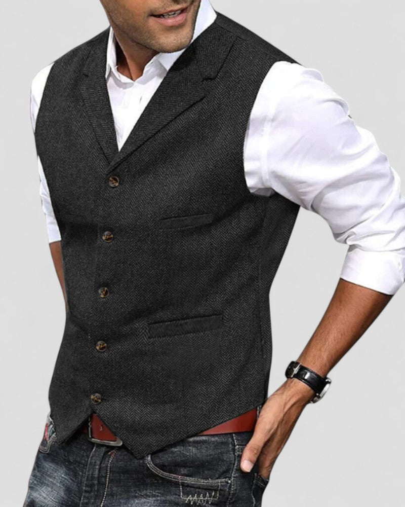 Elegante Anzugweste mit Knopfleiste für Herren