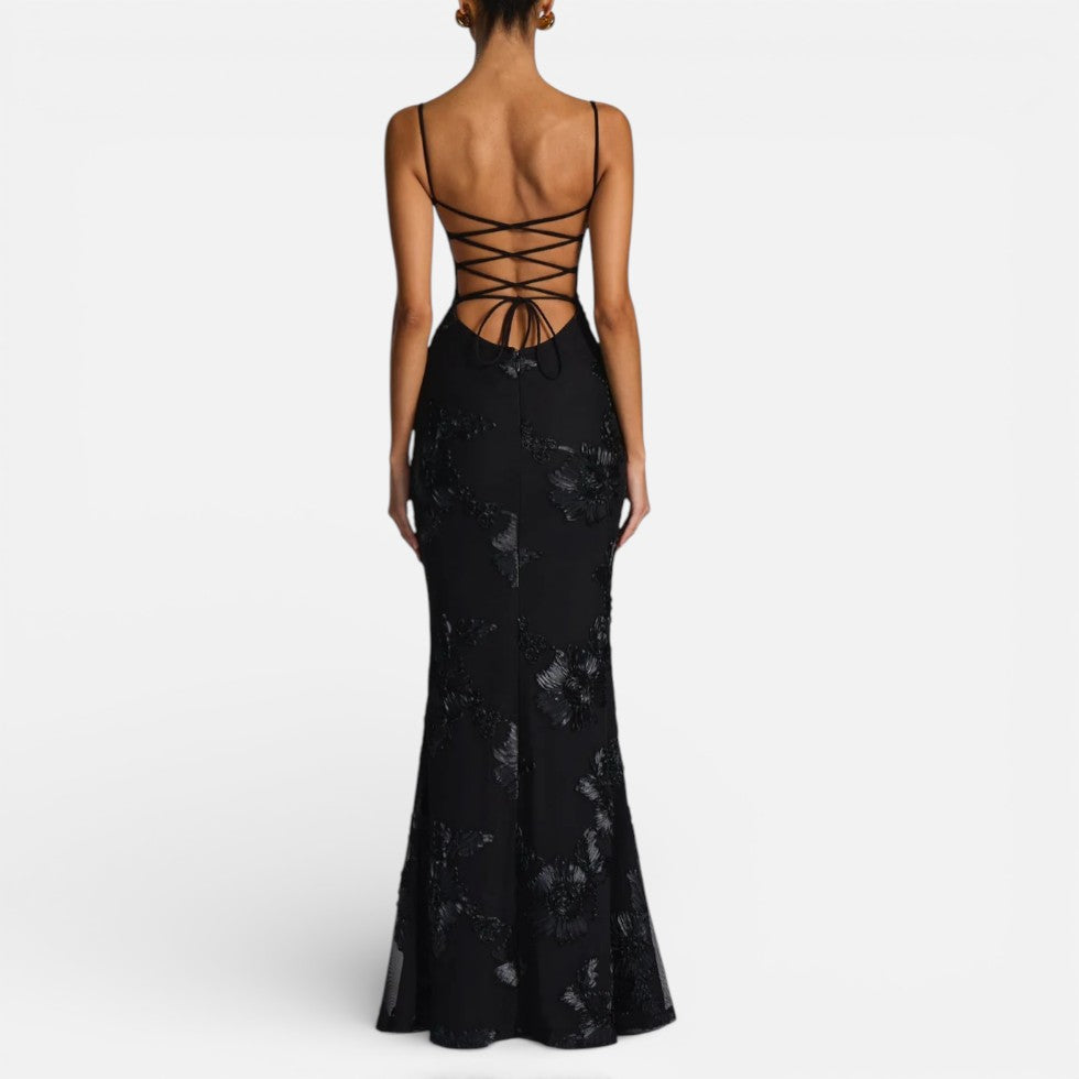 Floral Bodycon Corset Maxi Dress