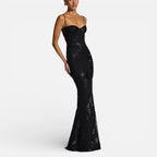 Floral Bodycon Corset Maxi Dress