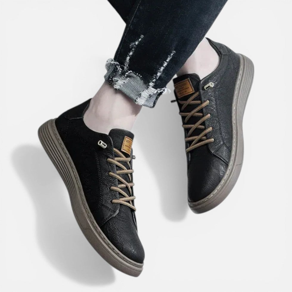 Herren Sneaker mit Schnürung und strukturierter Oberfläche